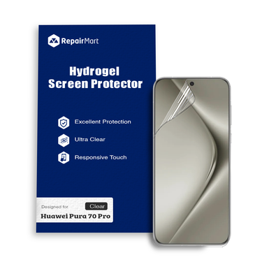 Huawei Pura 70 Pro Compatible Premium Hydrogel Screen Protector With Full Coverage Ultra HD